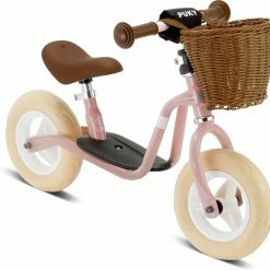 Puky LR M Classic Retro-rosé Medium, Mit Lenkerkorb Und Ständer