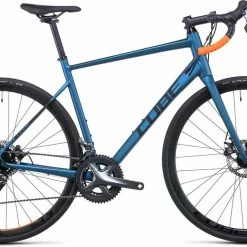 Cube Attain Atlanticblue N Orange Aluminium Rennrad Herren