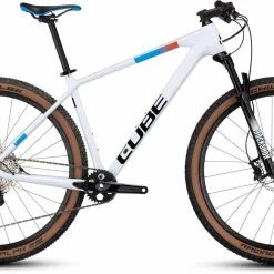 Mountainbikes Verkaufsladen 6 Cube Reaction C:62 Pro White N Blue N Red Hardtail Mountainbike
