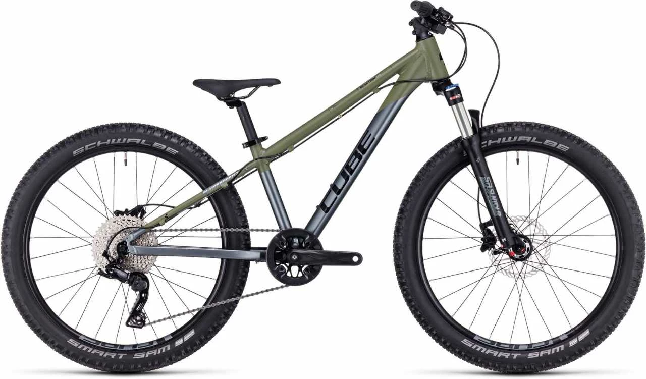 Cube Reaction 240 TM Grey N Olive Kinderrad 24 Zoll 3 Cube Reaction 240 TM Grey N Olive Kinderrad 24 Zoll