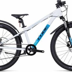 Cube Acid 240 Disc Allroad White N Blue Kinderrad 24 Zoll