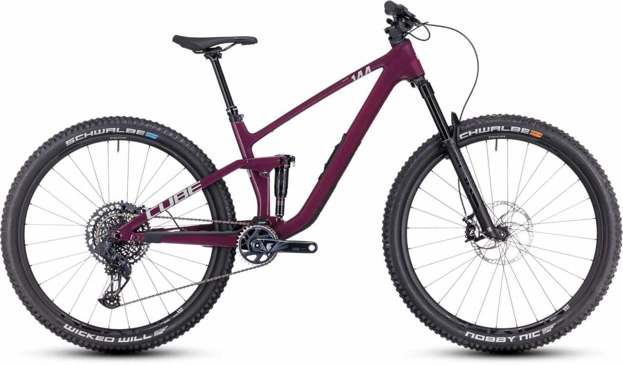 Cube Stereo ONE44 C:68X SLX Wine N Grey Fully Mountainbike 3 Cube Stereo ONE44 C:68X SLX Wine N Grey Fully Mountainbike