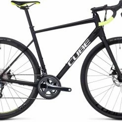 Cube Attain Race Black N White Aluminium Rennrad Herren