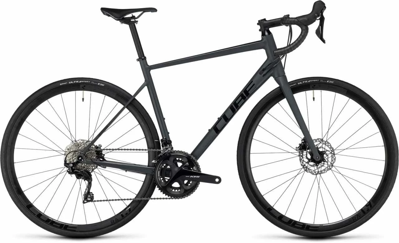Cube Attain SLX Grey N Black Aluminium Rennrad Herren 3 Cube Attain SLX Grey N Black Aluminium Rennrad Herren
