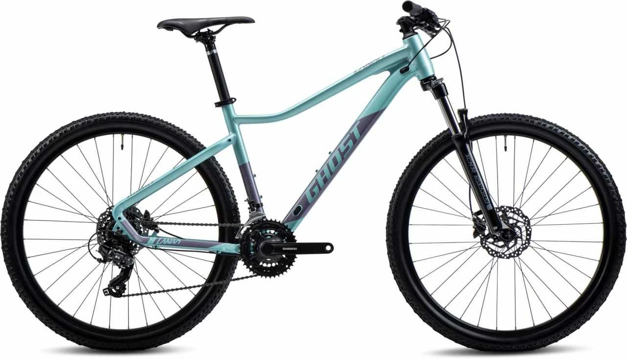 Ghost Lanao 27.5 AL Light Mint Pearl / Purple Pearl Glossy Hardtail Mountainbike Damen Lackschaden 3 Ghost Lanao 27.5 AL Light Mint Pearl / Purple Pearl Glossy Hardtail Mountainbike Damen Lackschaden