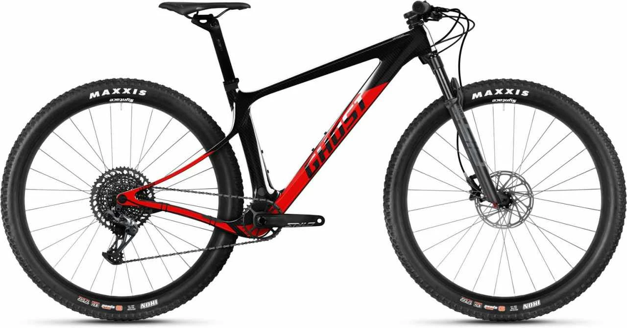 Ghost Lector SF LC Universal Raw Carbon / Riot Red Glossy / Matt Hardtail Mountainbike 3 Ghost Lector SF LC Universal Raw Carbon / Riot Red Glossy / Matt Hardtail Mountainbike