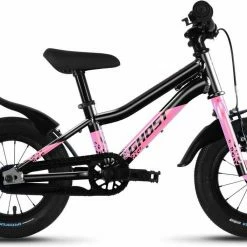Ghost Powerkid 12 Metallic Black / Pearl Pink Glossy Kinderrad 12 Zoll